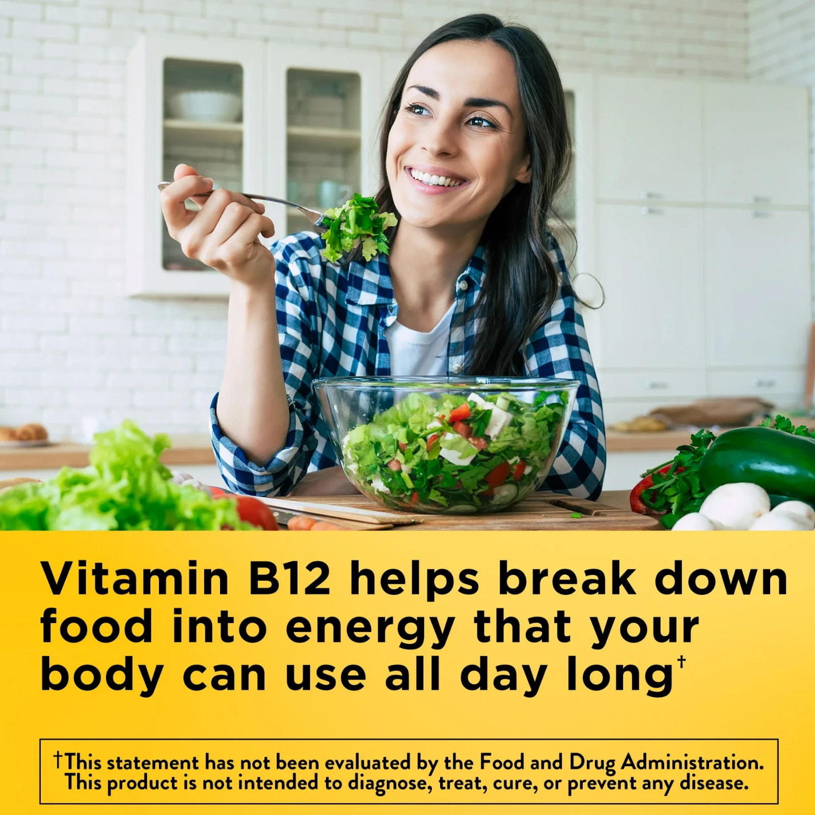 Nature Made Vitamin B12 1000 Mcg, Easy to Take Sublingual B12 for Energy Metabol