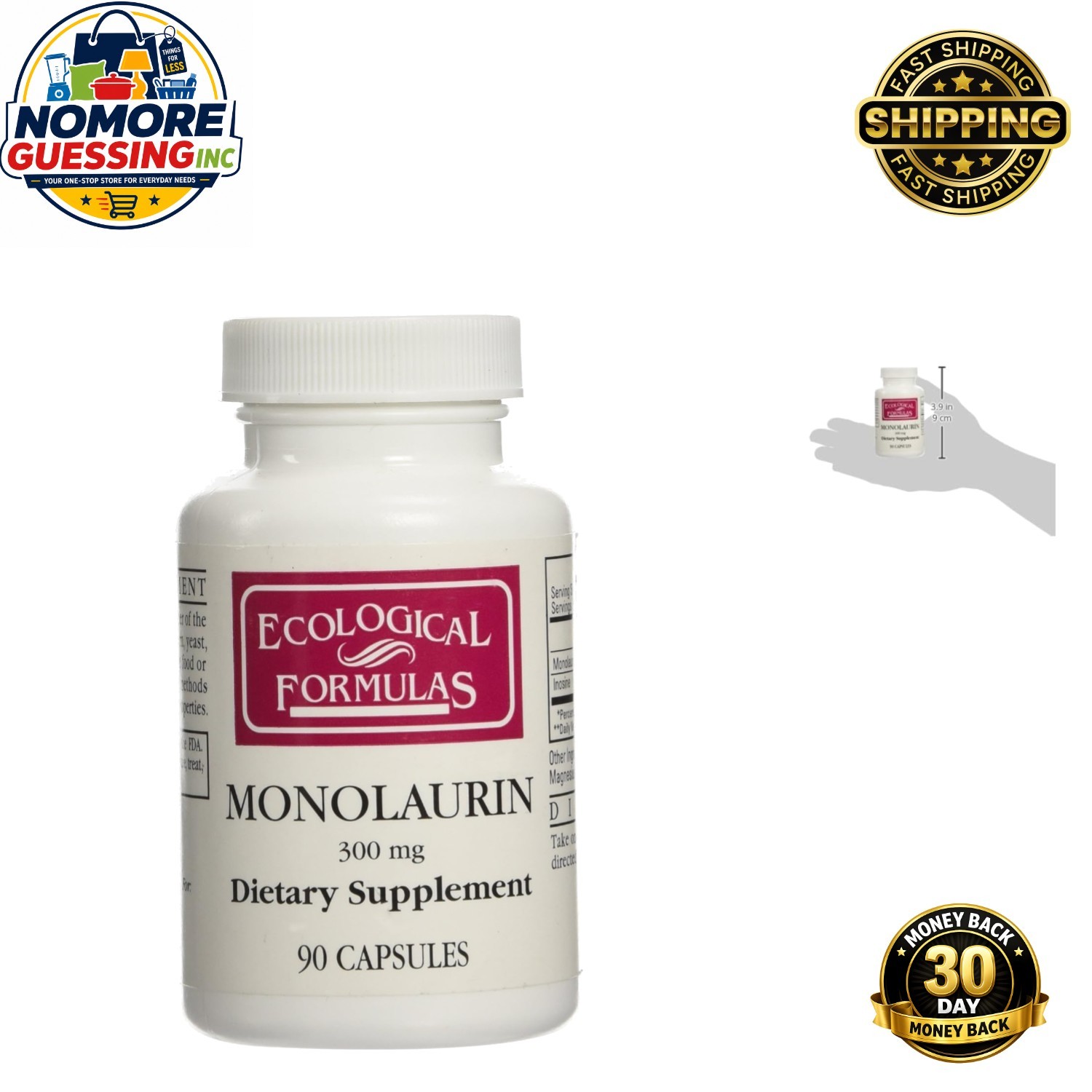 Cardiovascular Research Monolaurin – 90 Capsules for Effective Health Support