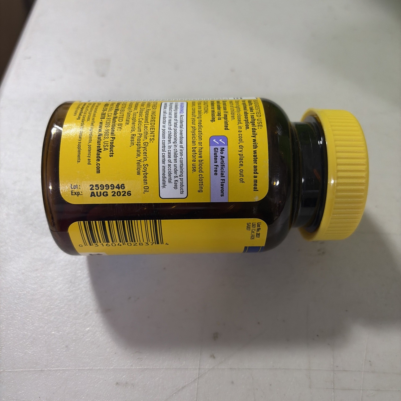 Postnatal Multi + DHA 60 Soft gels – Nature Made Exp 02/2026