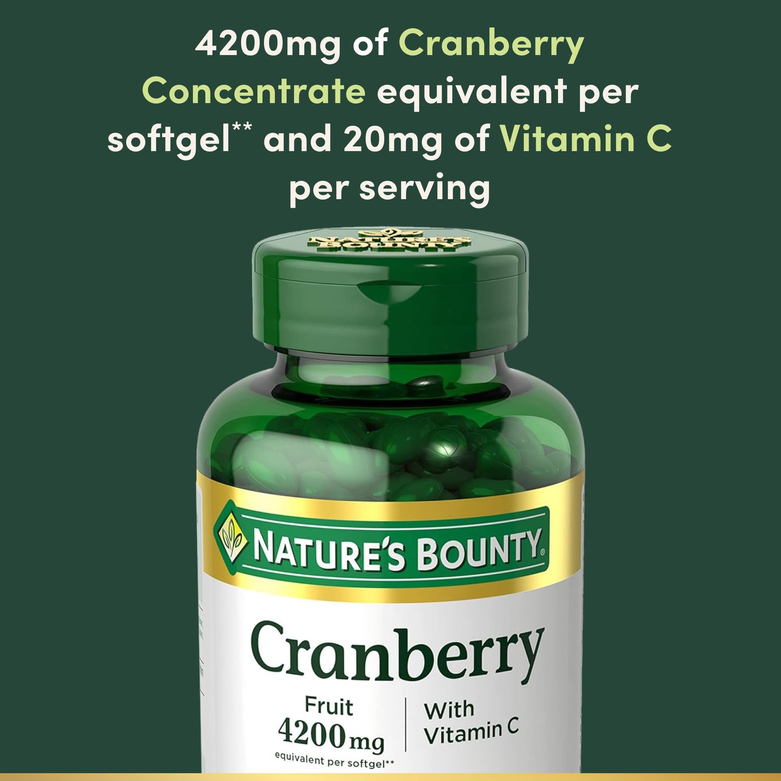 Nature’s Bounty Cranberry Pills for Women Urinary Tract 250 Count (Pack of 1)