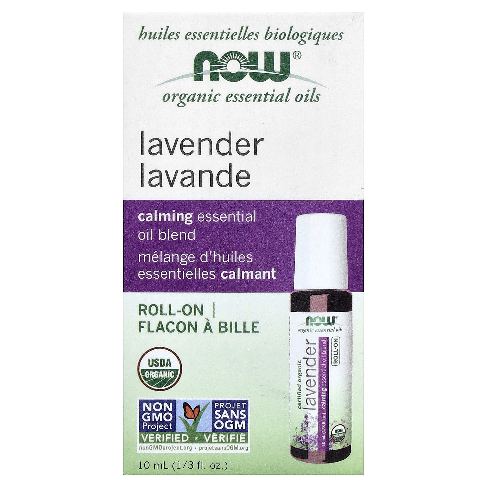 Certified Organic Lavender Roll-On, 1/3 fl oz (10 ml)