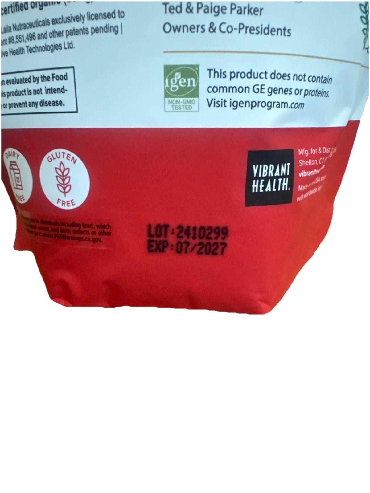Vibrant Health Joint Vibrance 10600 mg Collagen 555g (30 Day Supply)
