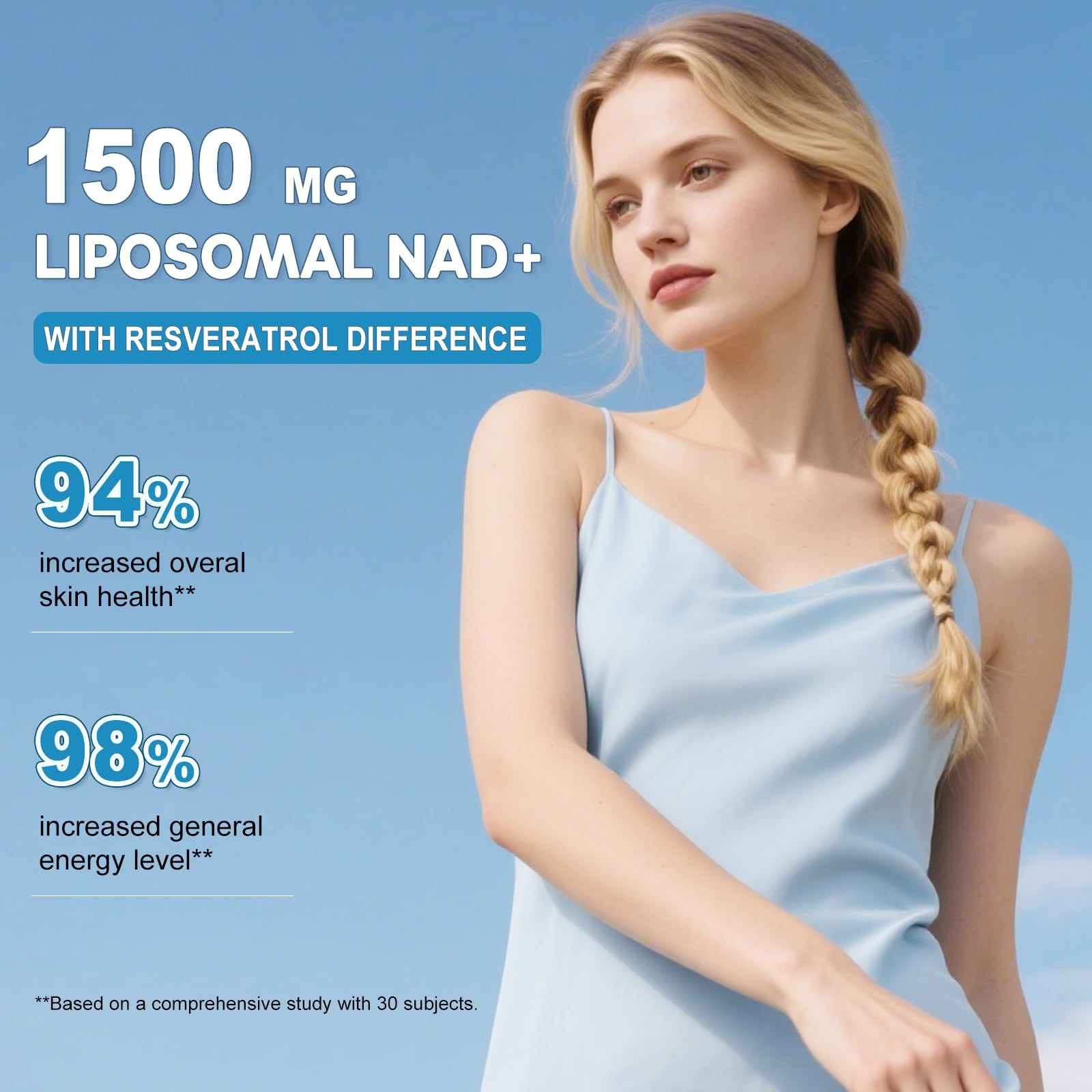 Beword Liposomal Nad 2000 Mg 180 Capsules 4-In-1 Formula Liposomal Nad