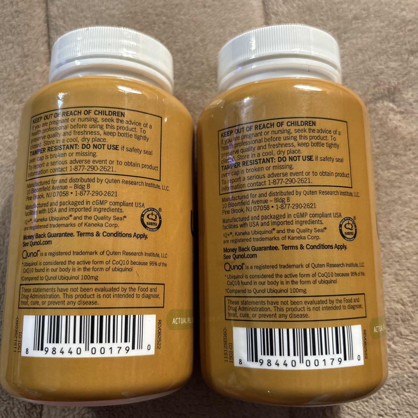 Ubiquinol, Qunol Extra Strength 200 mg. (60 Softgels X 2) EXP 08/2026 (Lot Of 2)