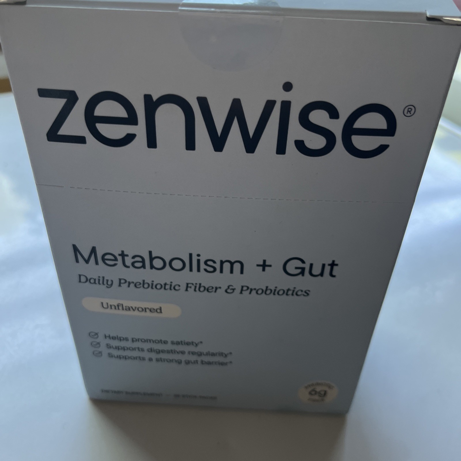 Zenwise Metabolism + Gut Daily Prebiotic Fiber & Probiotics 28 Stick Packs – New