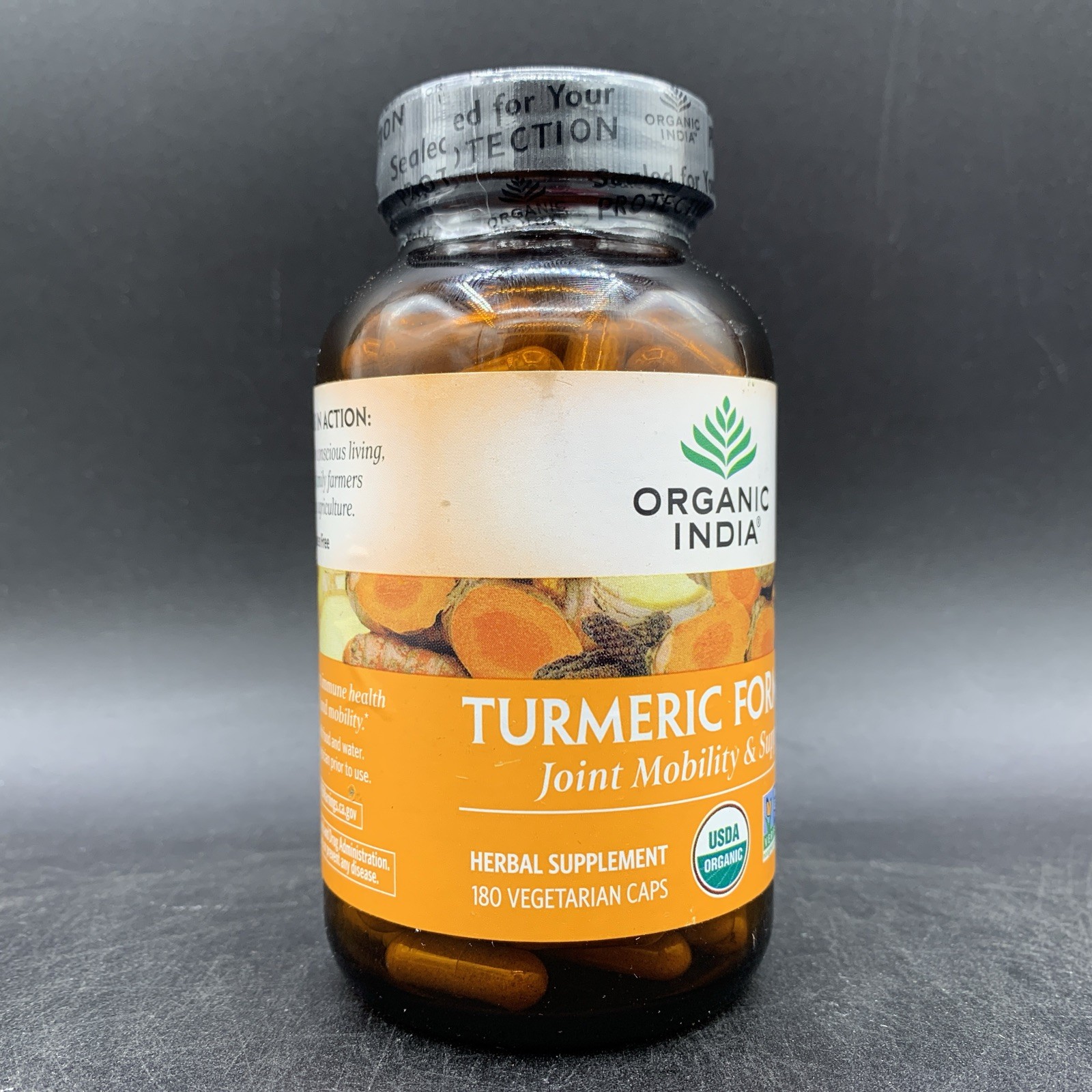 Organic India Turmeric Formula Joint Mobility and Support – 180 Caps EXP 1/28
