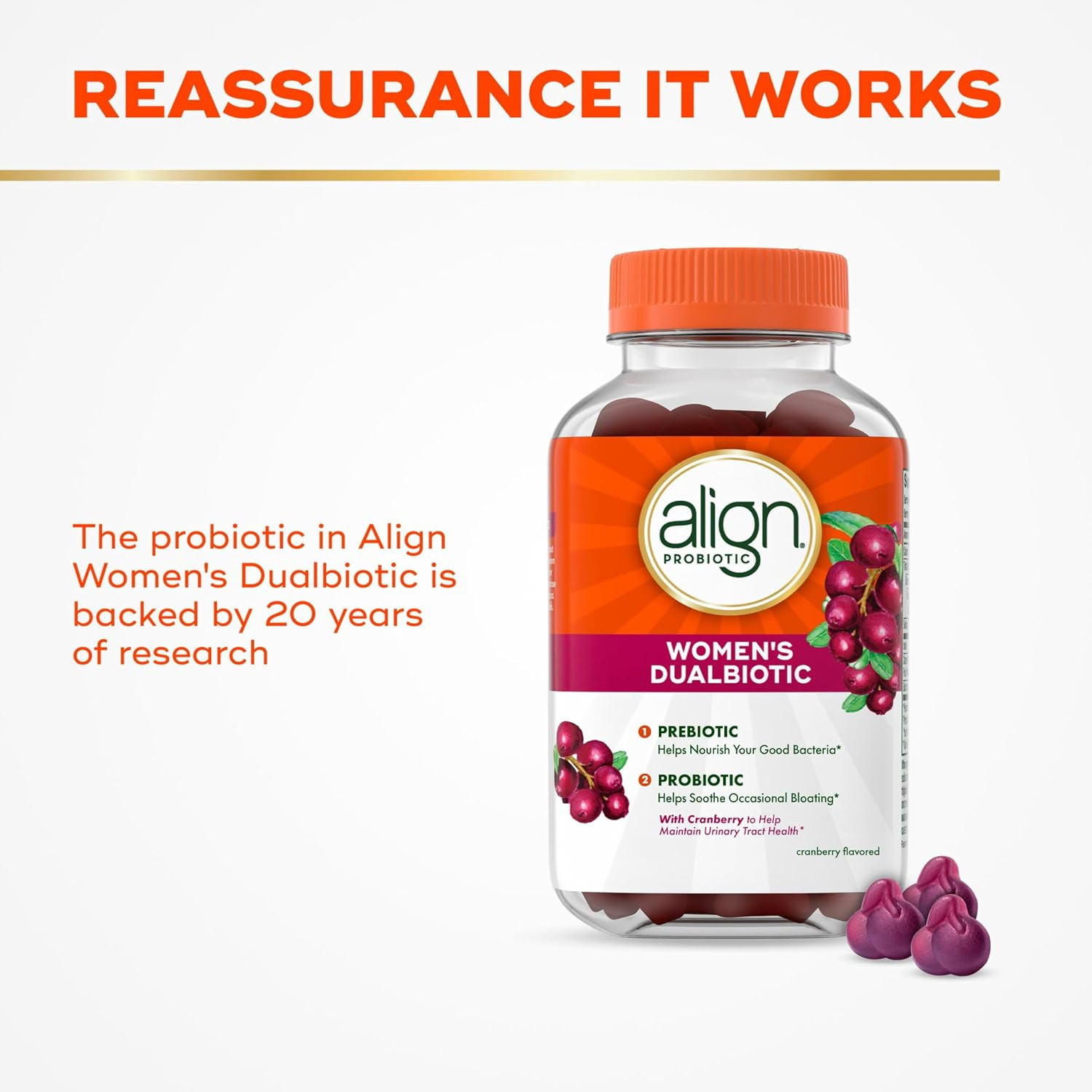 Align Probiotic, Women’S Dualbiotic, Womens Probiotic Gummies, Prebiotics and Pr