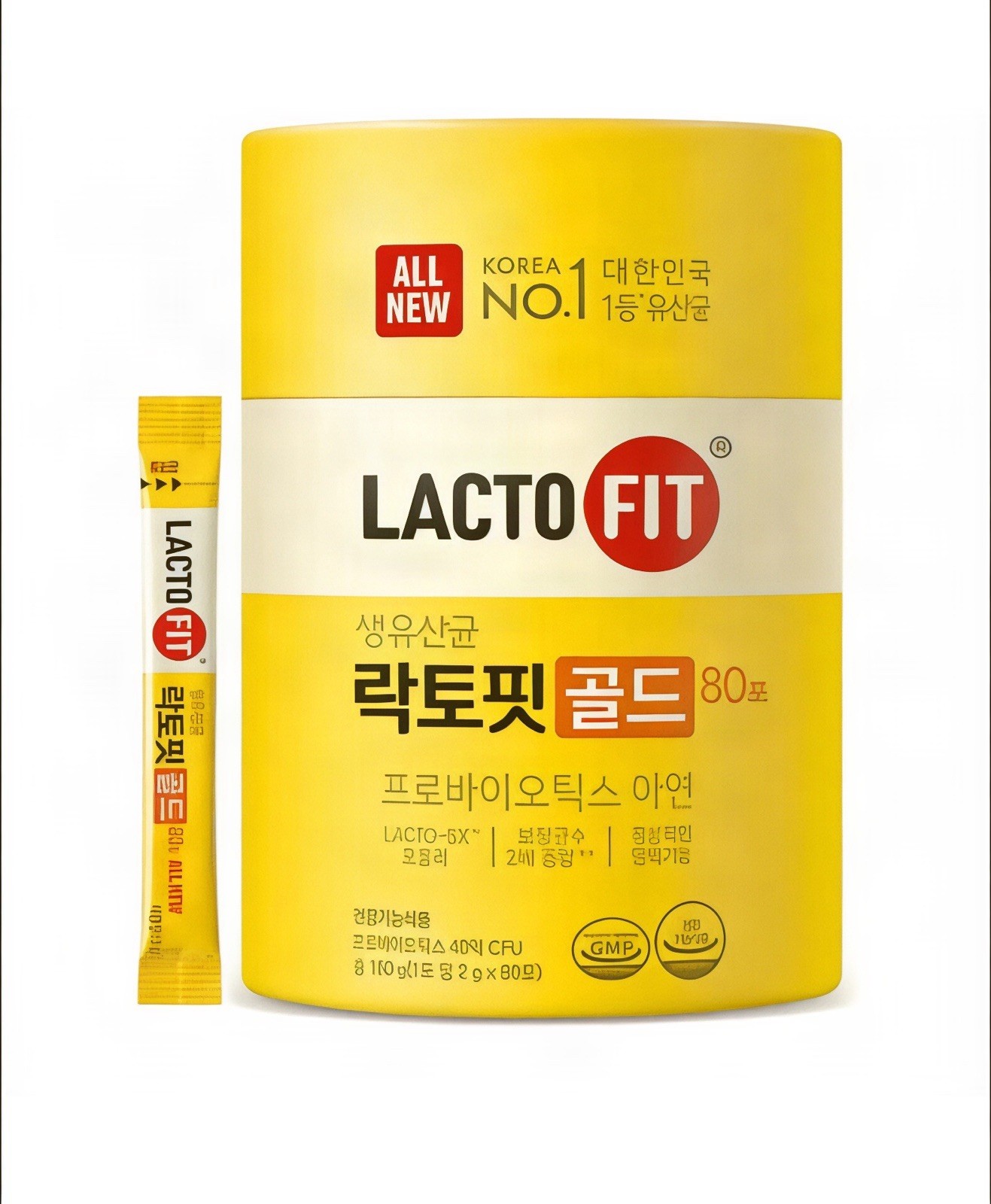 LACTO FIT Gold 80 Sticks 160g Korean Probiotics Prebiotics Original