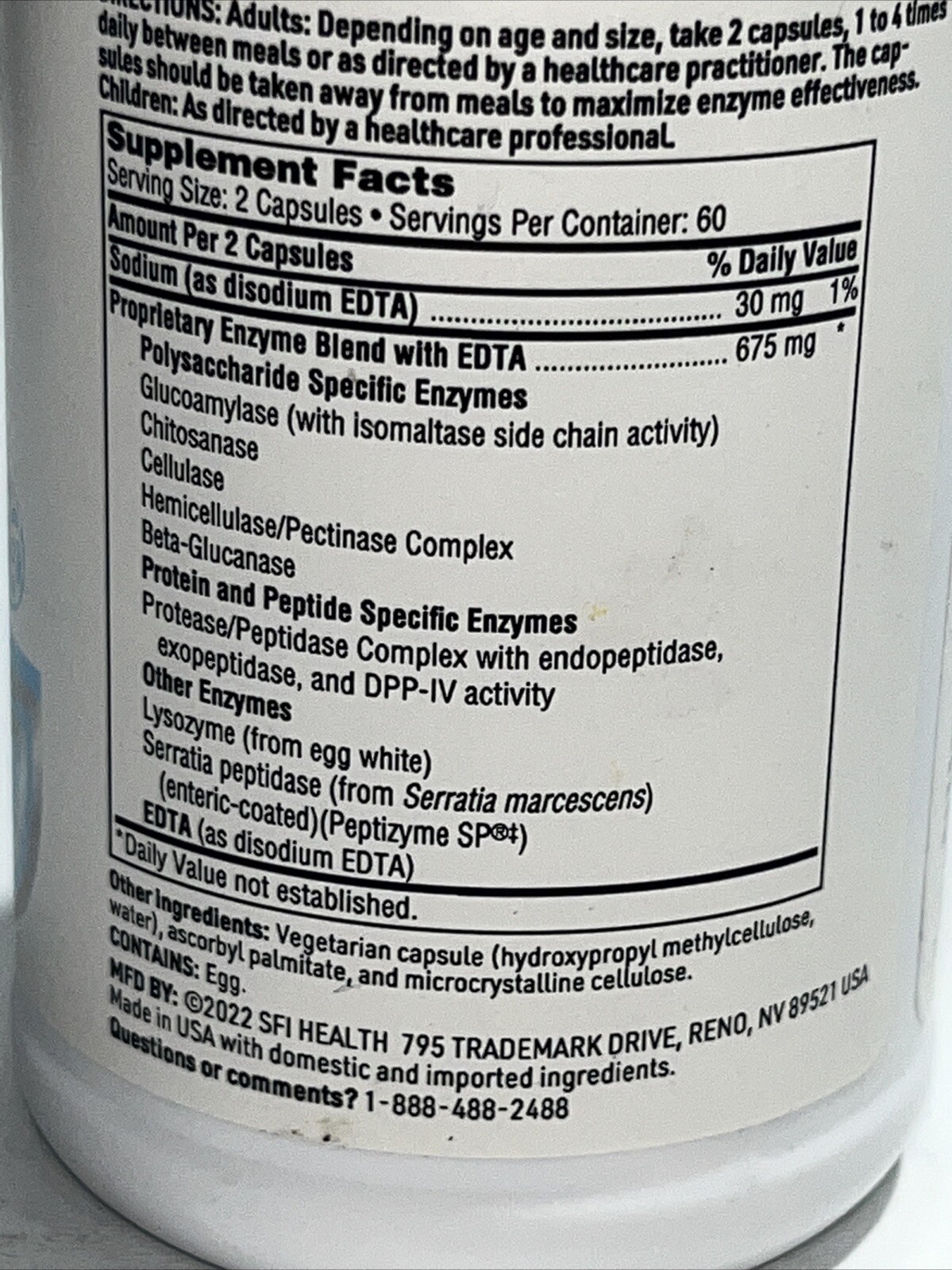 Comeplete Digestive Enzyme Micro biome Health, 120 Caps, Sealed