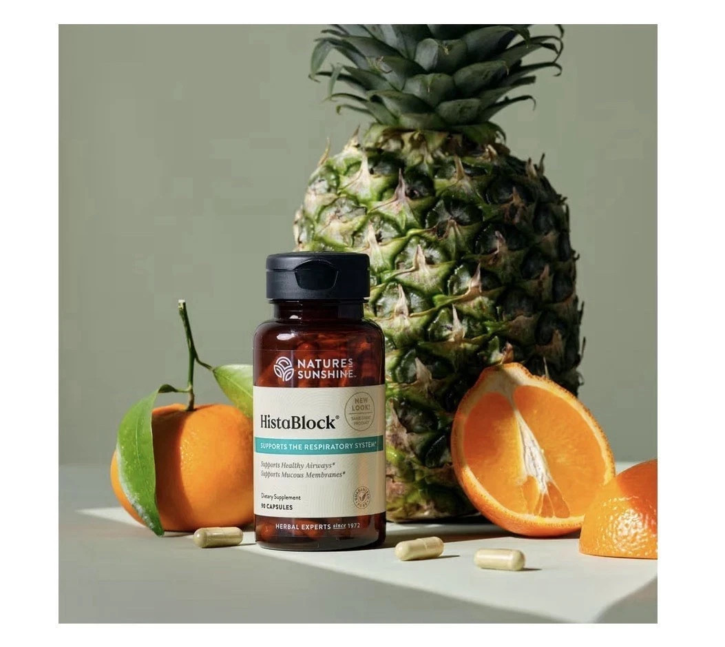Nature’s Sunshine HistaBlock Respiratory Support 90 VegCaps Free Shipping