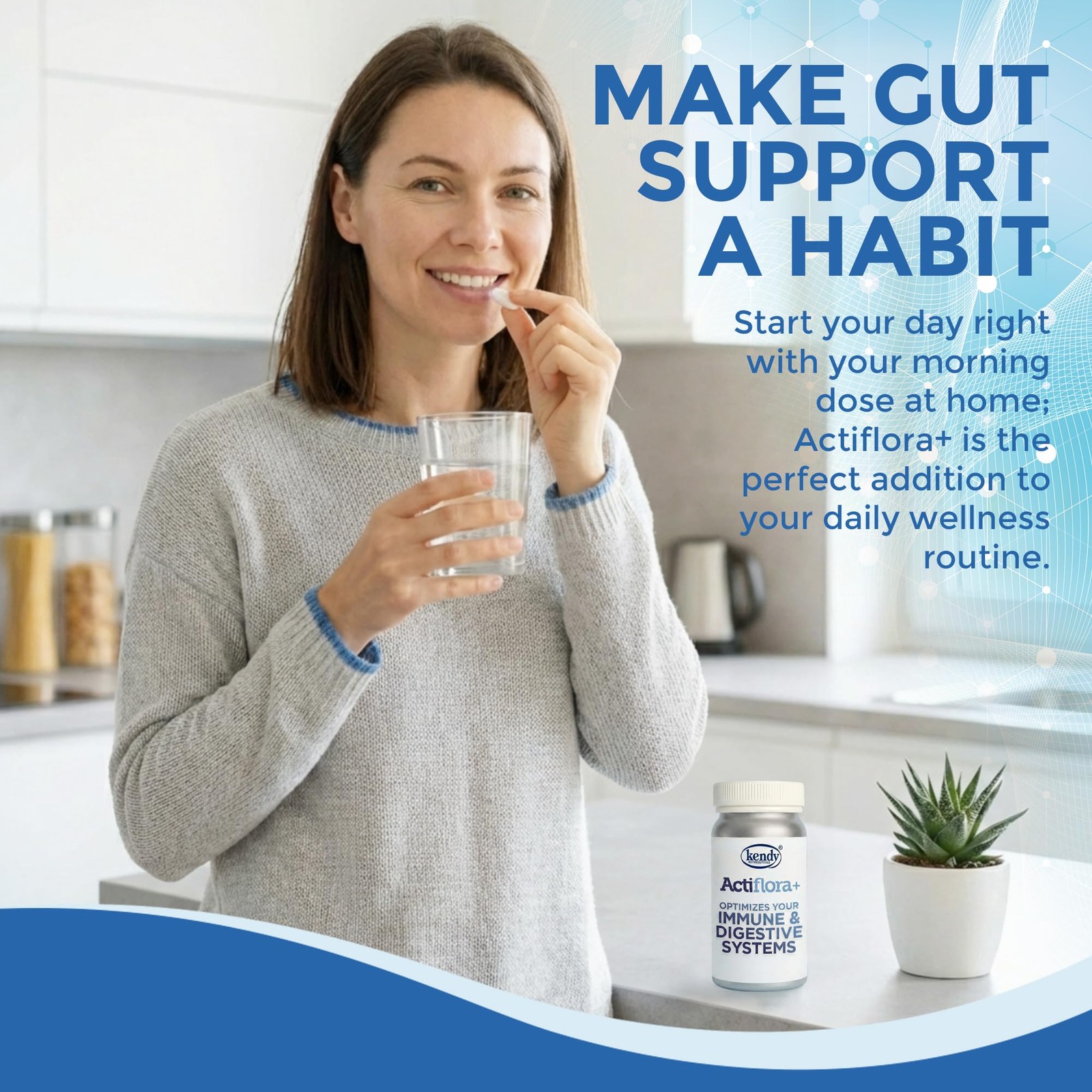 Kendy Actiflora Probiotic + Prebiotic & Synbiotic Capsules – Advanced Formula…