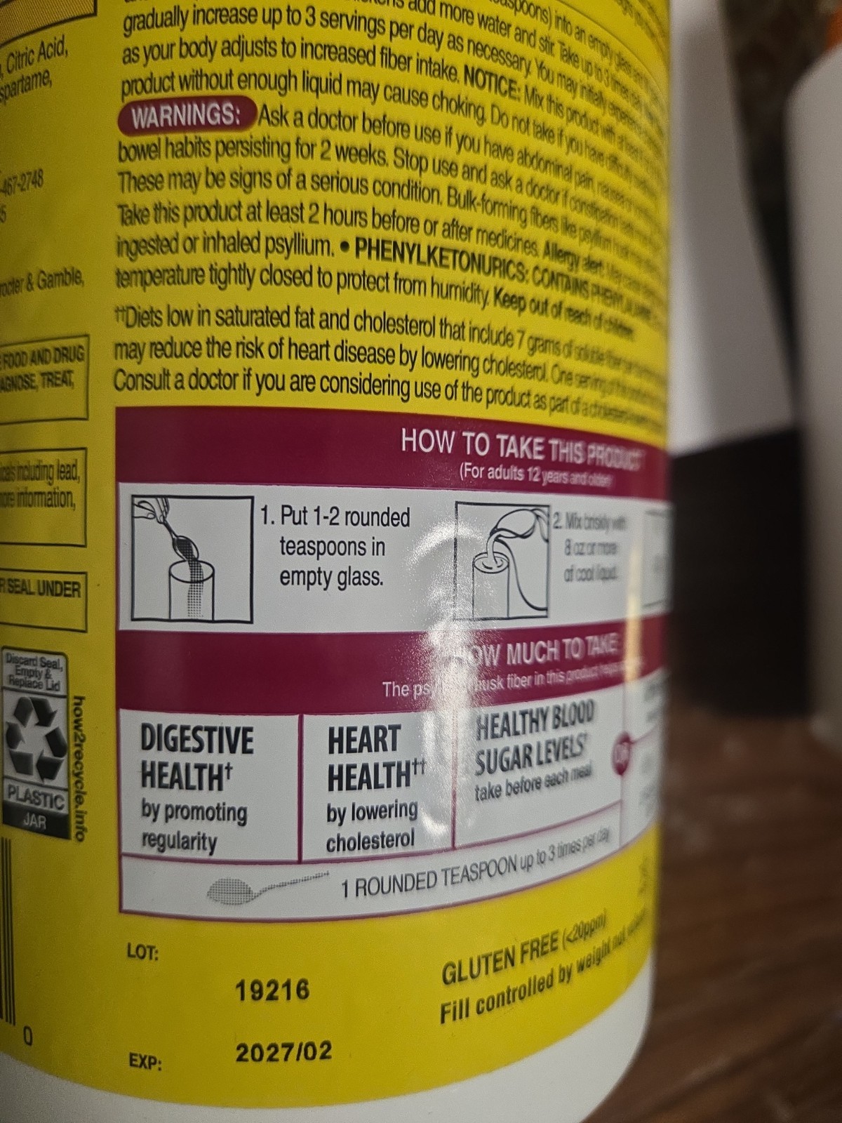 Kirkland Signature Psyllium Fiber Sugar Free Powder Orange 02/2027 2 Bottles