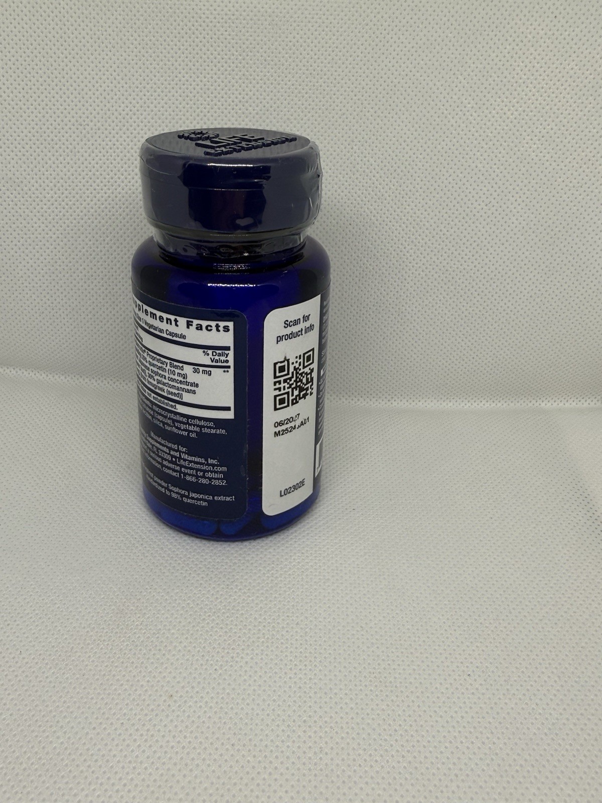 Life Extension Bio-Quercetin, 30 Vegetarian Capsules, Exp 06/2027