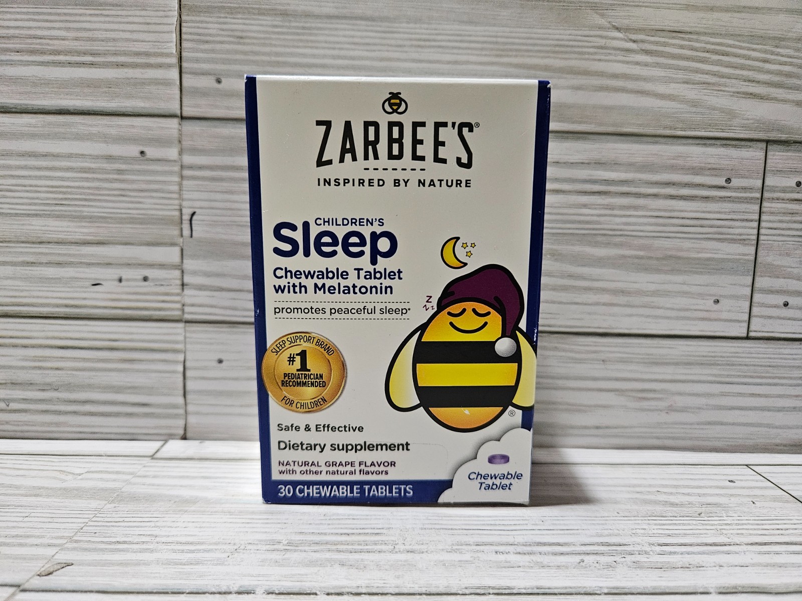 Zarbee’s Children’s Sleep Chewable Tablet with Melatonin 30 count 12/2025