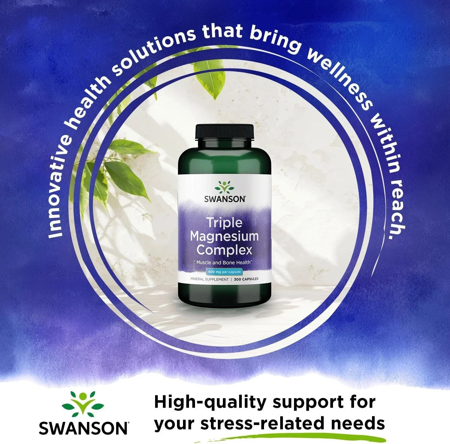 Swanson Triple Magnesium Complex – Supplement 300 Count (Pack of 1)