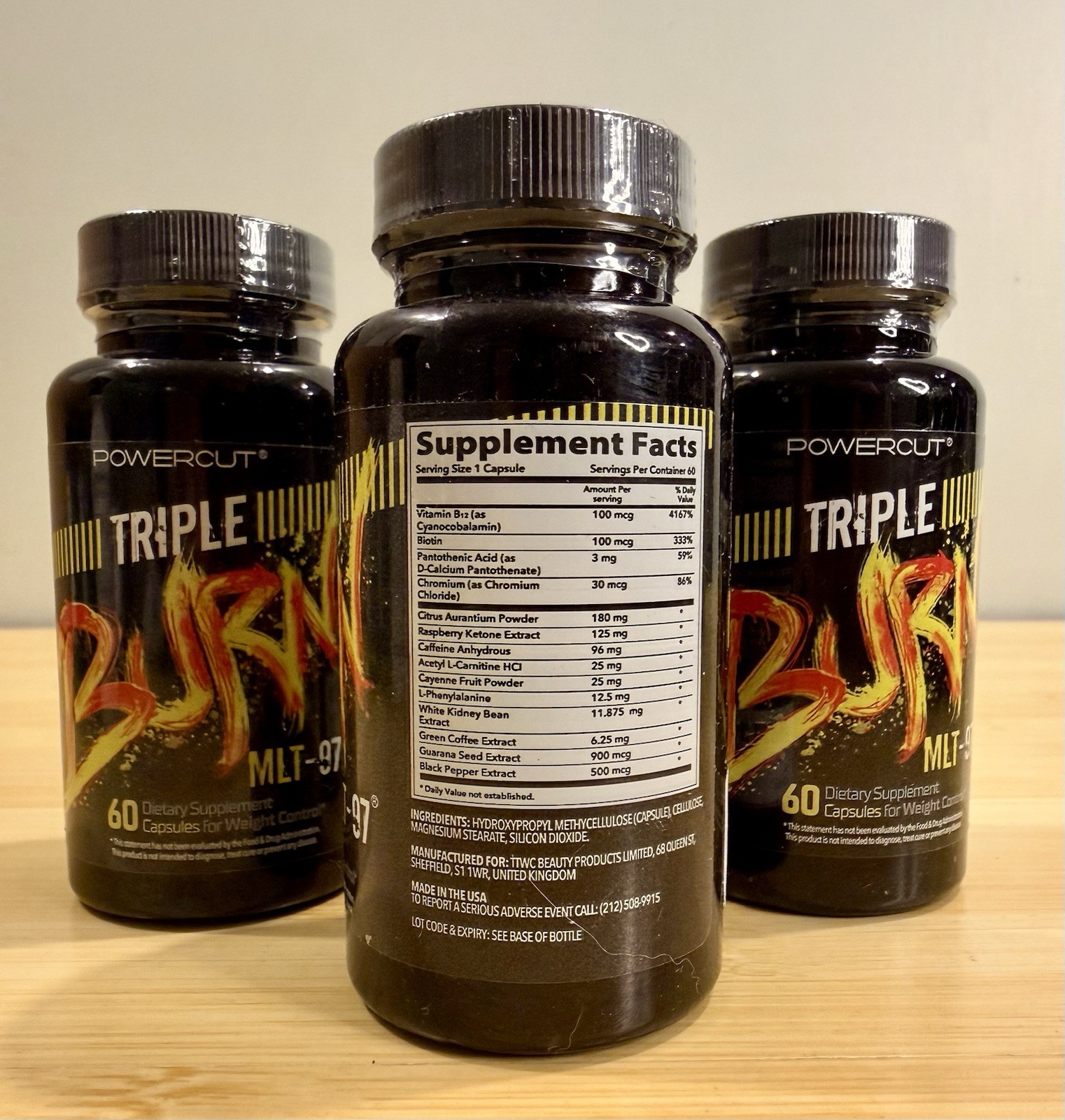3x Powercut Triple with MLT-97 for 60ct (180 Total) Exp 09/26