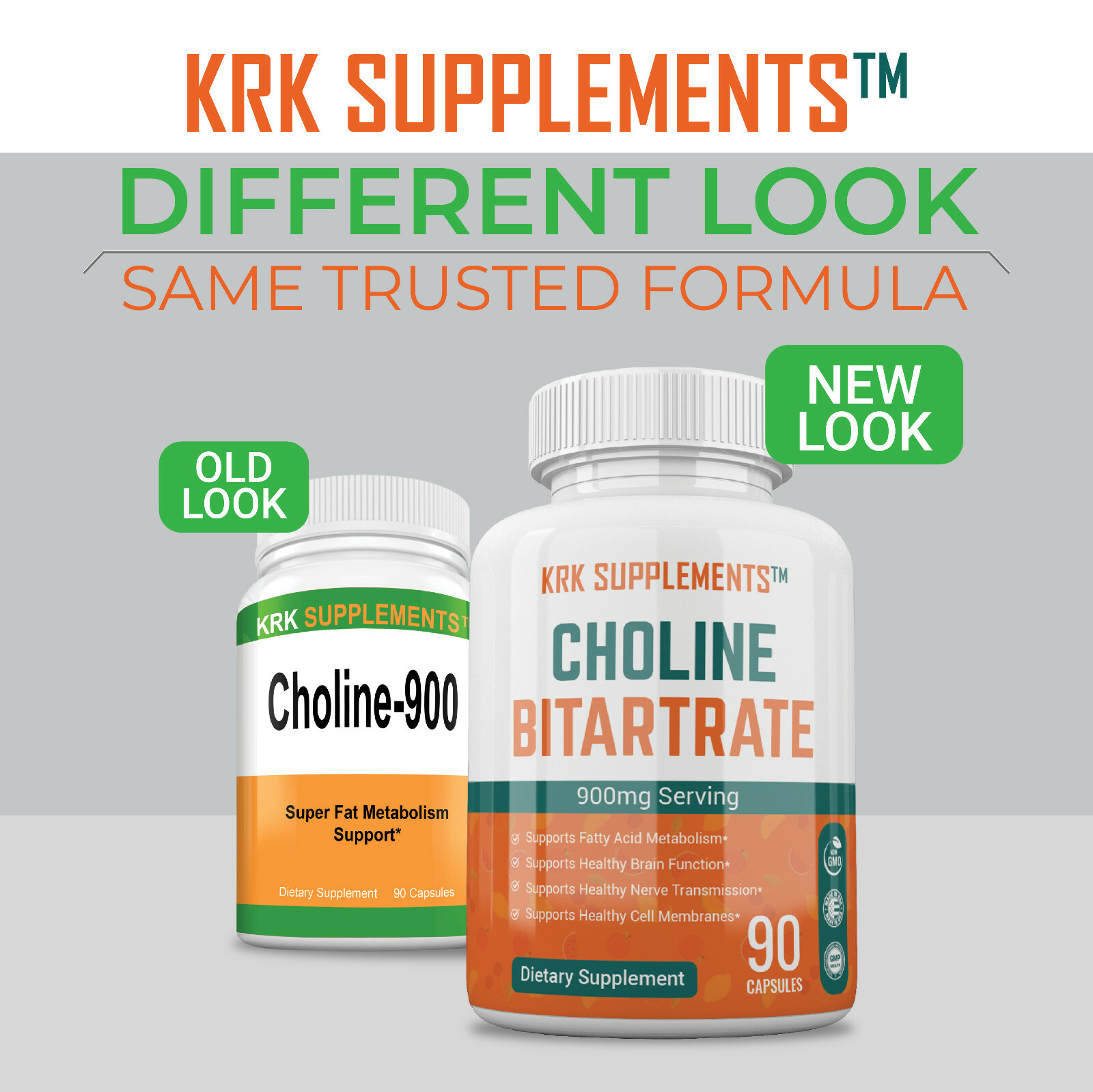 Choline Bitartrate 900mg per serving Brain Memory Booster Nootropic Fatty Liver