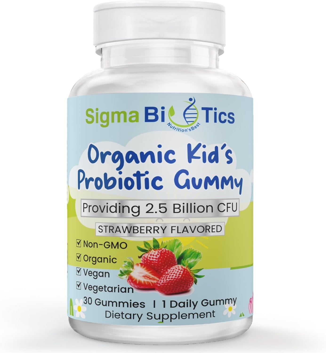 Organic Probiotic Gummies for Kids ~ Bacillus Subtilis ~ Digestive Support