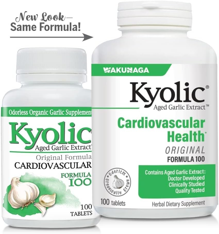 Aged Garlic Extract Tablets – 100 Count for Cardiovascular & Whole Body Support