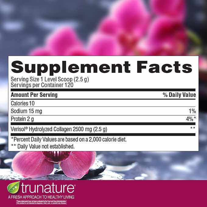 trunature Verisol Collagen Powder 2,500 mg., 10.62 Ounces – Free Shipping!
