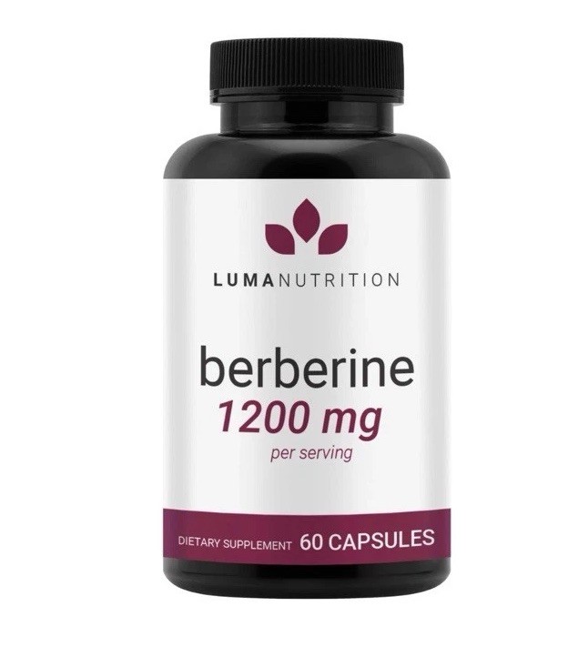 Berberine HCL Supplement 1200mg Vegan Gluten Free Non-GMO 60 Capsules LumaNutrit