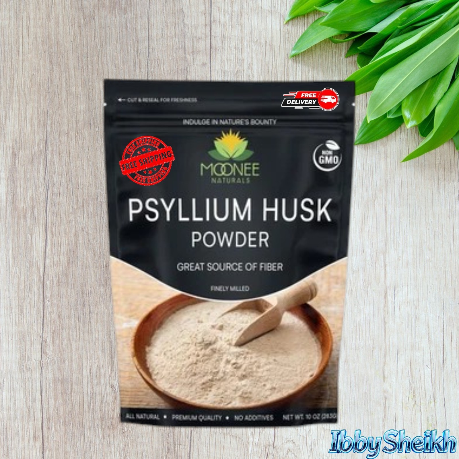 Psyllium Husk Powder (10 OZ), Gluten Free, Non GMO, Finely Ground, Keto Friendly