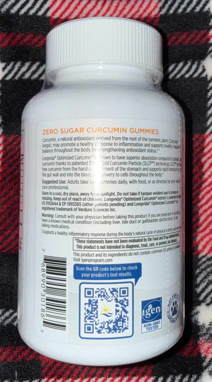 Nordic Naturals Zero Sugar Curcumin 60 CT Gummies Natural Antioxidant EXP07/2026