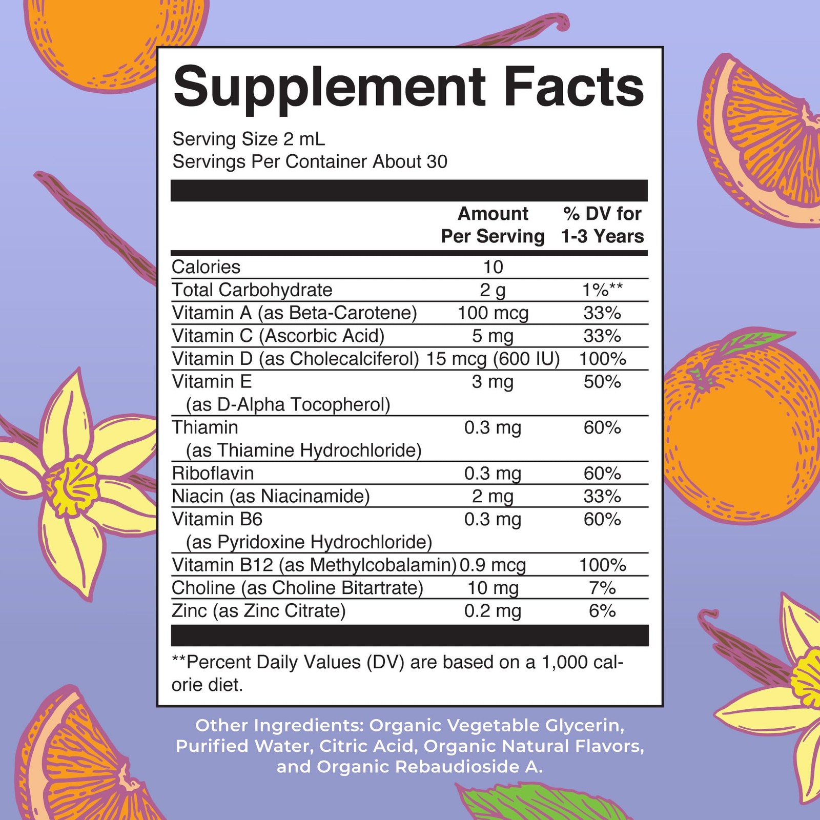 MaryRuth’s Toddler Multivitamin | Vitamin A C D E B6 B12 2 Fl Oz (Pack of 1)