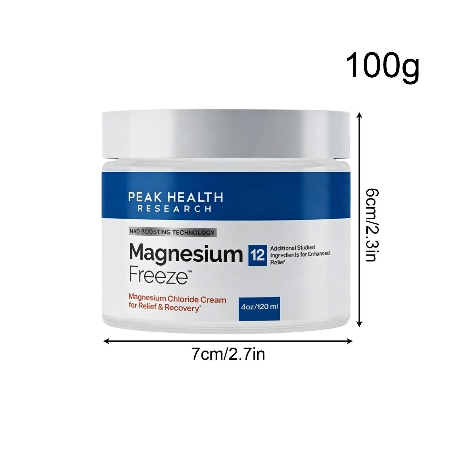 Magnesium Freeze – Topical Magnesium Cream with Niacinamide for Joints, Low B.