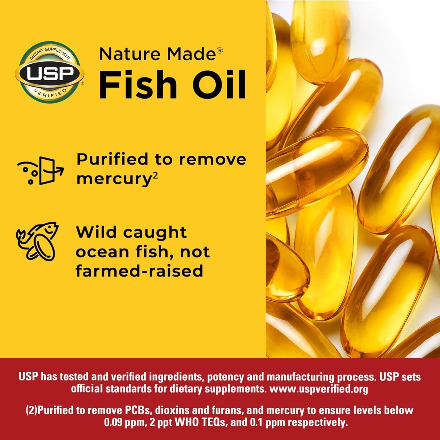 Trusted Omega-3 Fish Oil 1000 mg Softgels for Healthy Heart – 90 Count Bottles