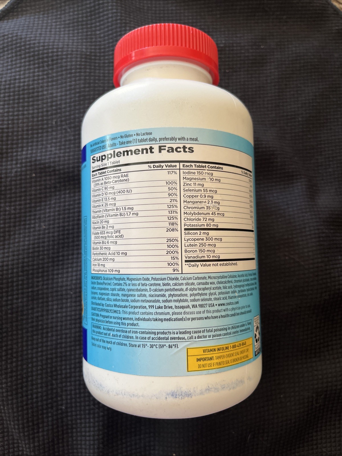 Kirkland Signature Daily Multi Vitamins & Minerals..500 Tablets Exp 2/28