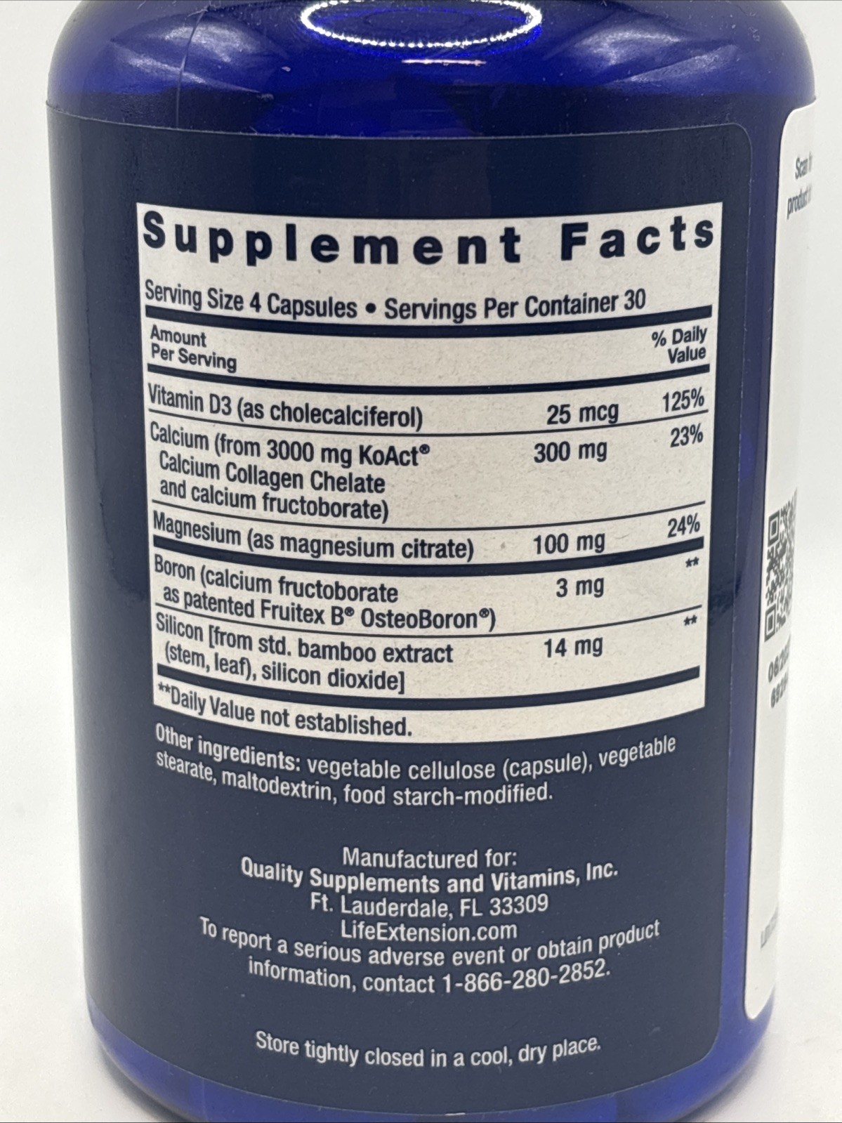 Life Extension Bone Strength Collagen Formula 120Caps Calcium Collagen Chelate