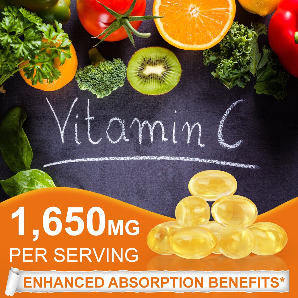 Liposomal Vitamin C 1650mg -120 Capsules – High Absorption Supplements-
