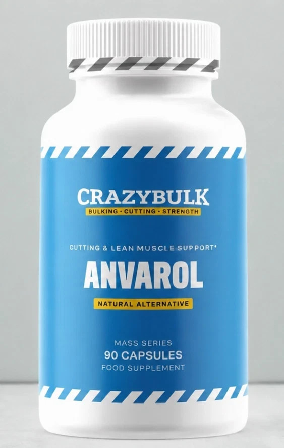 CrazyBulk ANVAROL for Cutting & Lean Muscle Supplement, 90 Capsules Pack Of 5