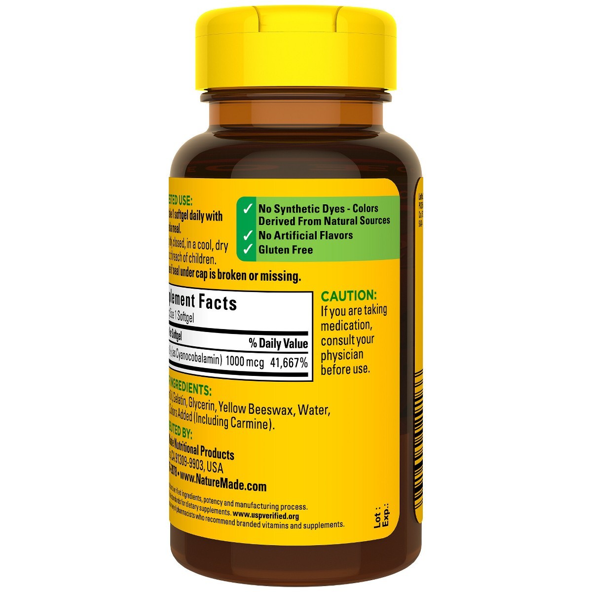 Nature Made Vitamin B12 (1000 mcg), B12 Vitamin Softgels 150ct