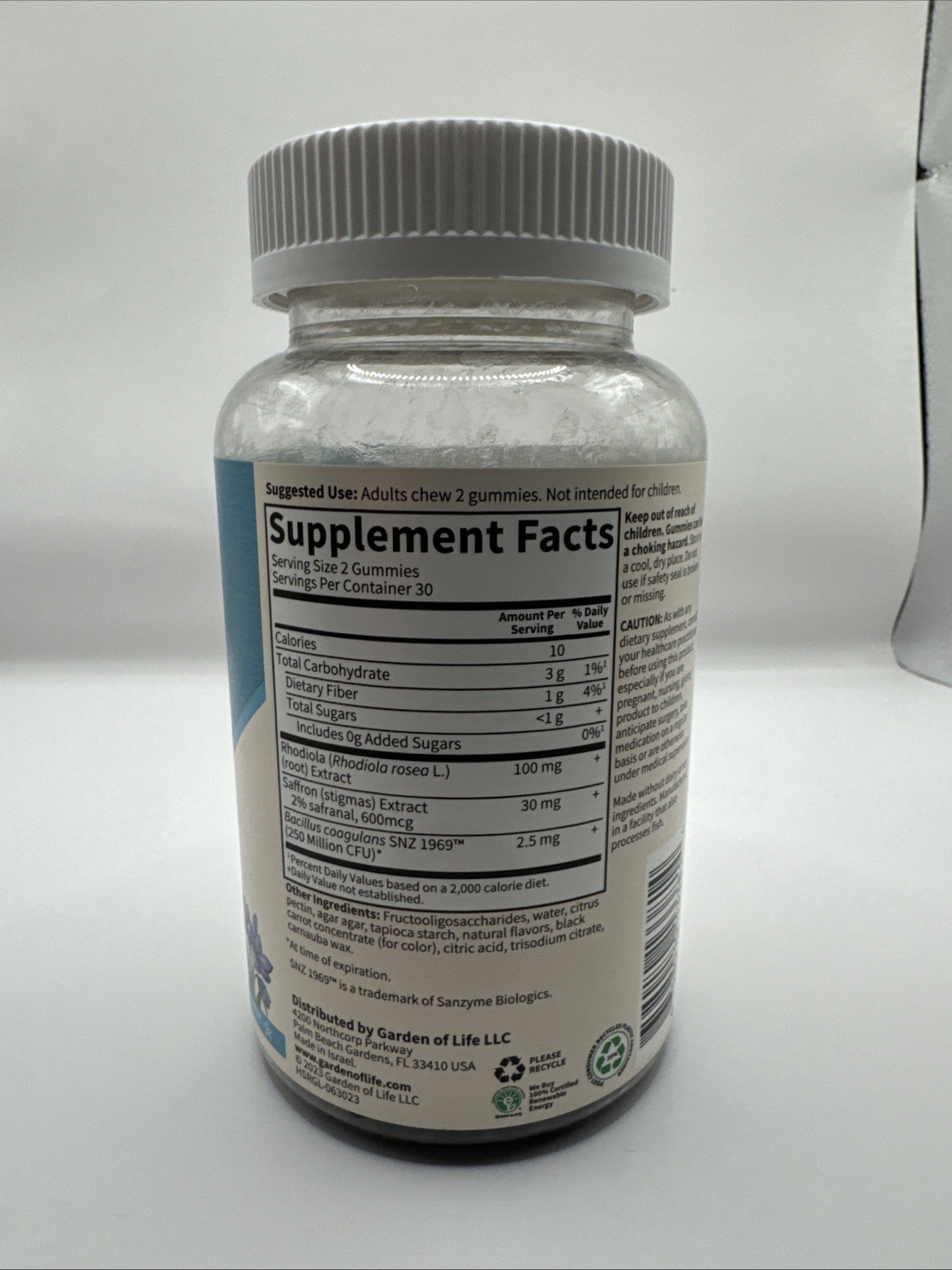 Herbals, Stress Relief Gummies, Berry, 60 Gummies. Exp. 02/2026