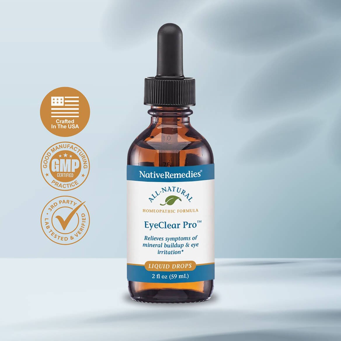 EyeClear Pro Oral Liquid: Natural Dry/Red Eye Support (Not an Eye Drop) – 2 oz.