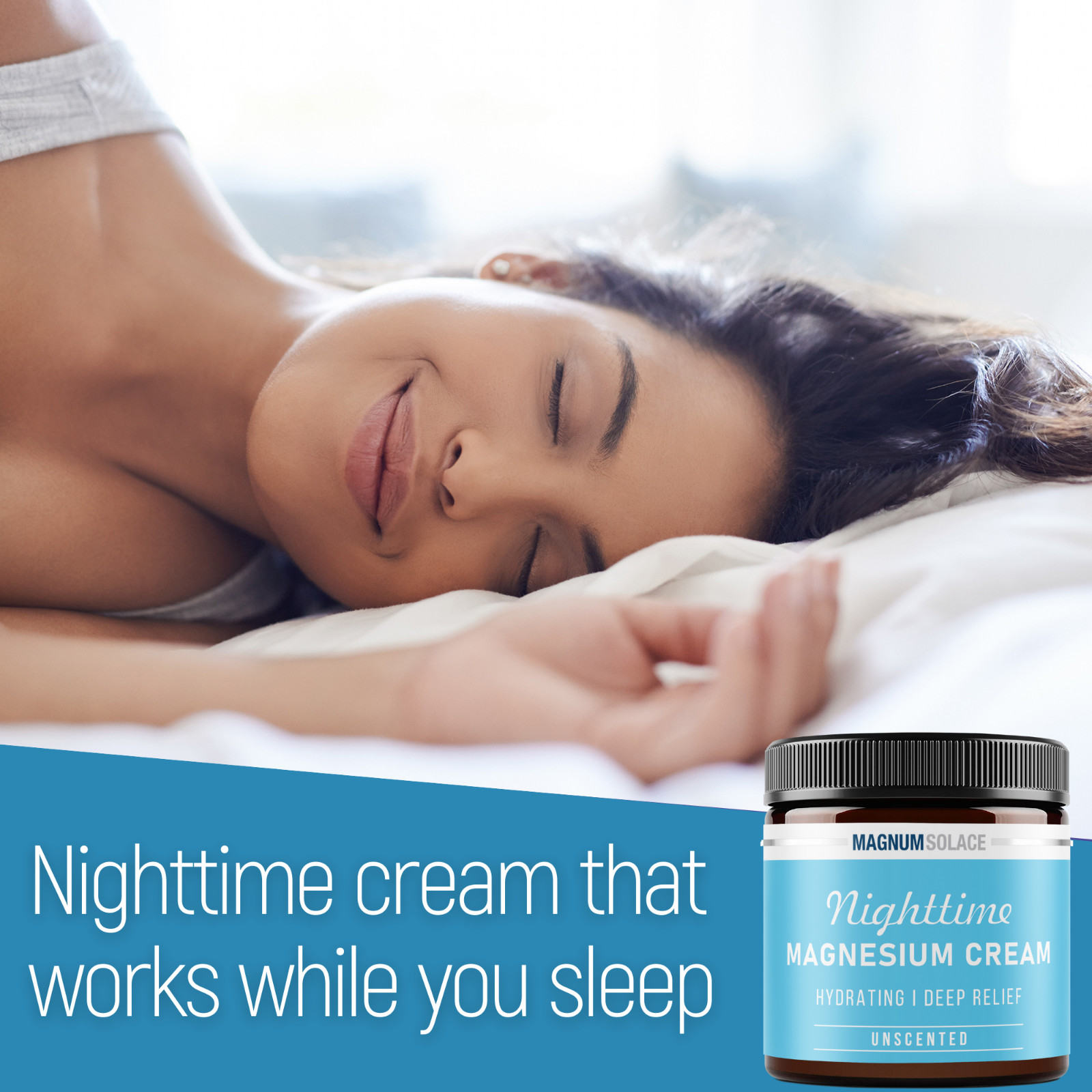 Magnesium Cream for Pain and Muscle Tension – Magnesium Chloride Cream – Topical