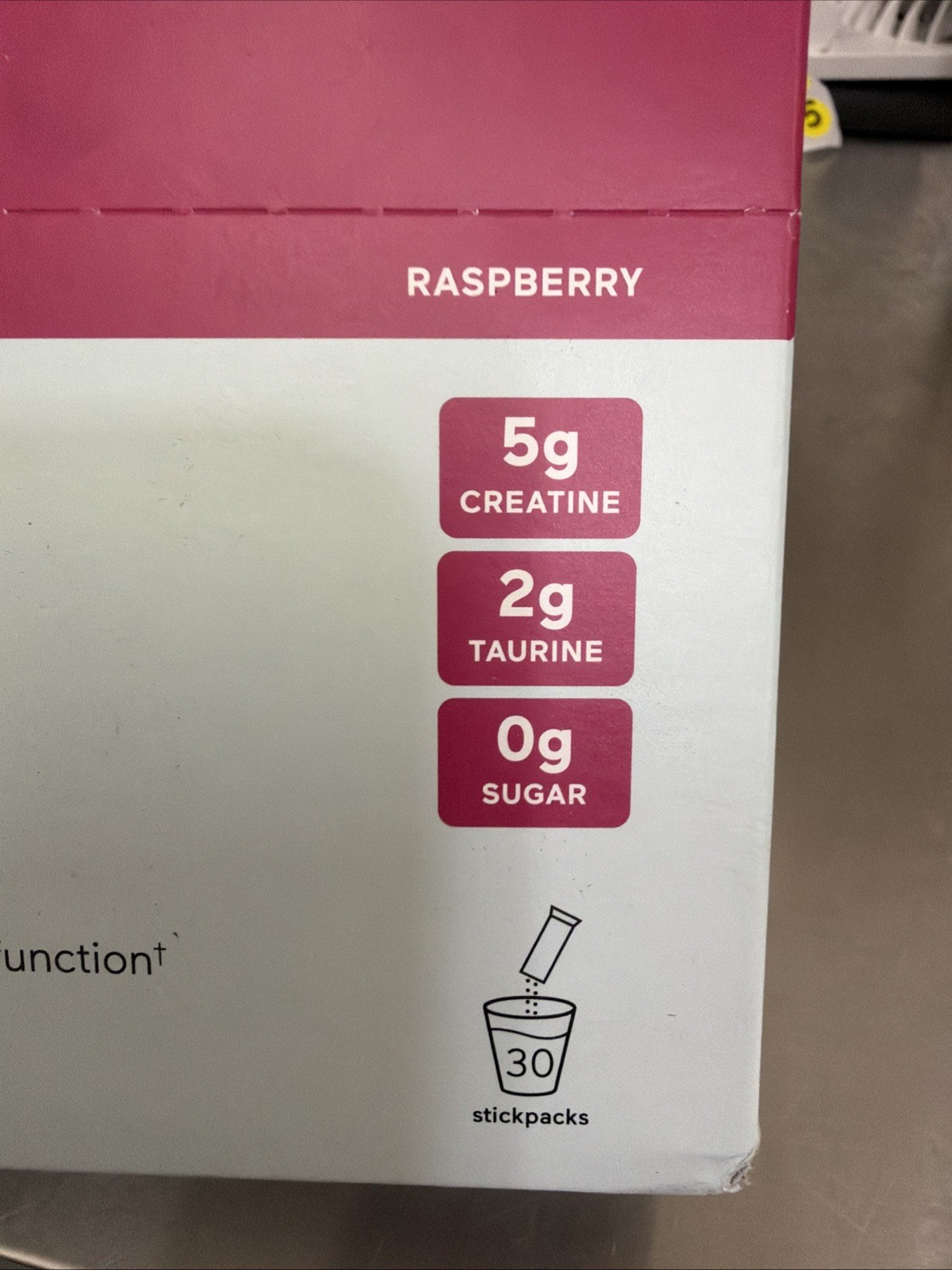 Mindbodygreen Creatine with Taurine+ Raspberry 30 Stick Packs Each Lot of 2 New
