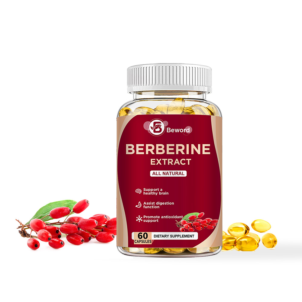 4 Packs Berberine 1200mg High Absorption For Blood Sugar Immune 3 Months Supply-