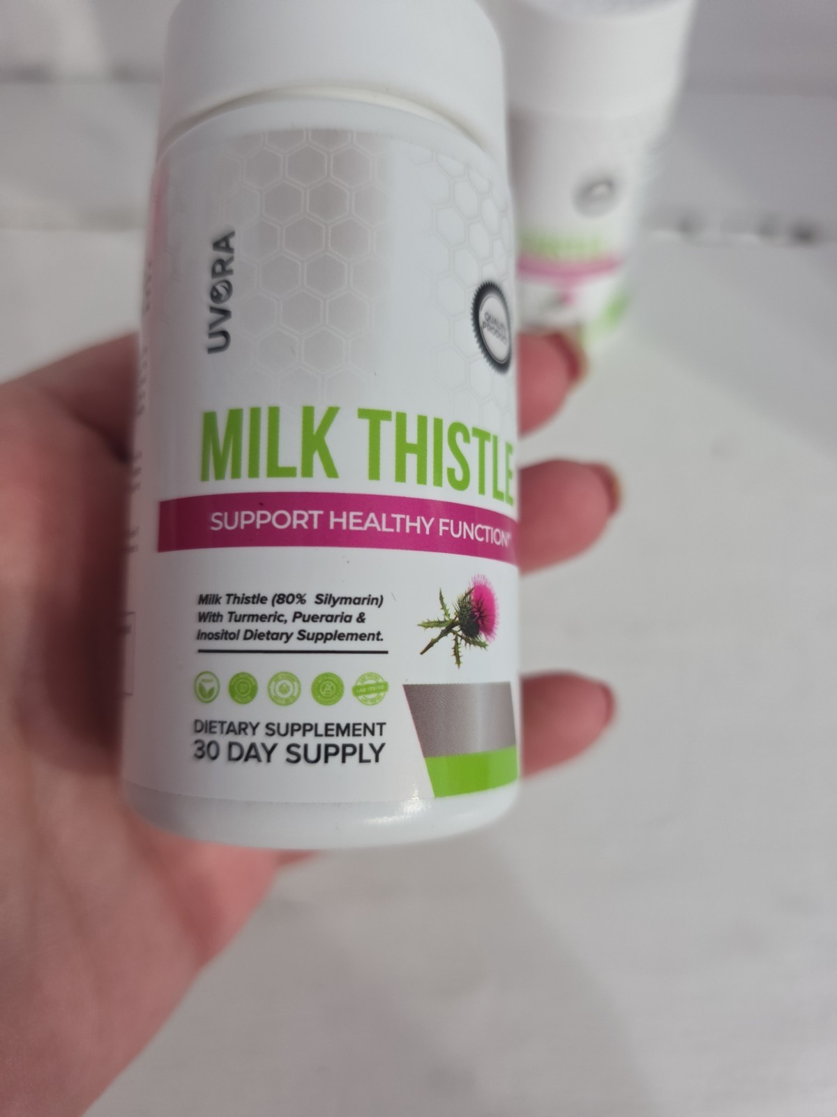 UVORA Milk Thistle Capsules 3 Pack Liver Support Detox Supplement