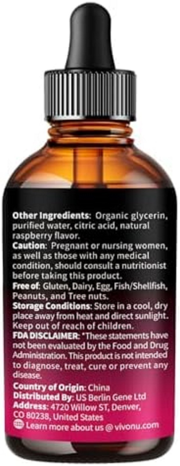 Vitamin B Complex Liquid Drops, Methylated Vitamin B12 , B1, B6, B3, B5,