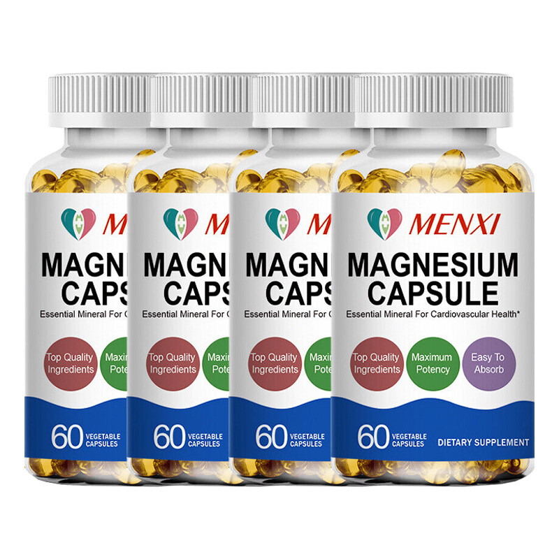 Magnesium Glycinate High Absorption,Improved Sleep,Stress& Anxiety Relief 500MG
