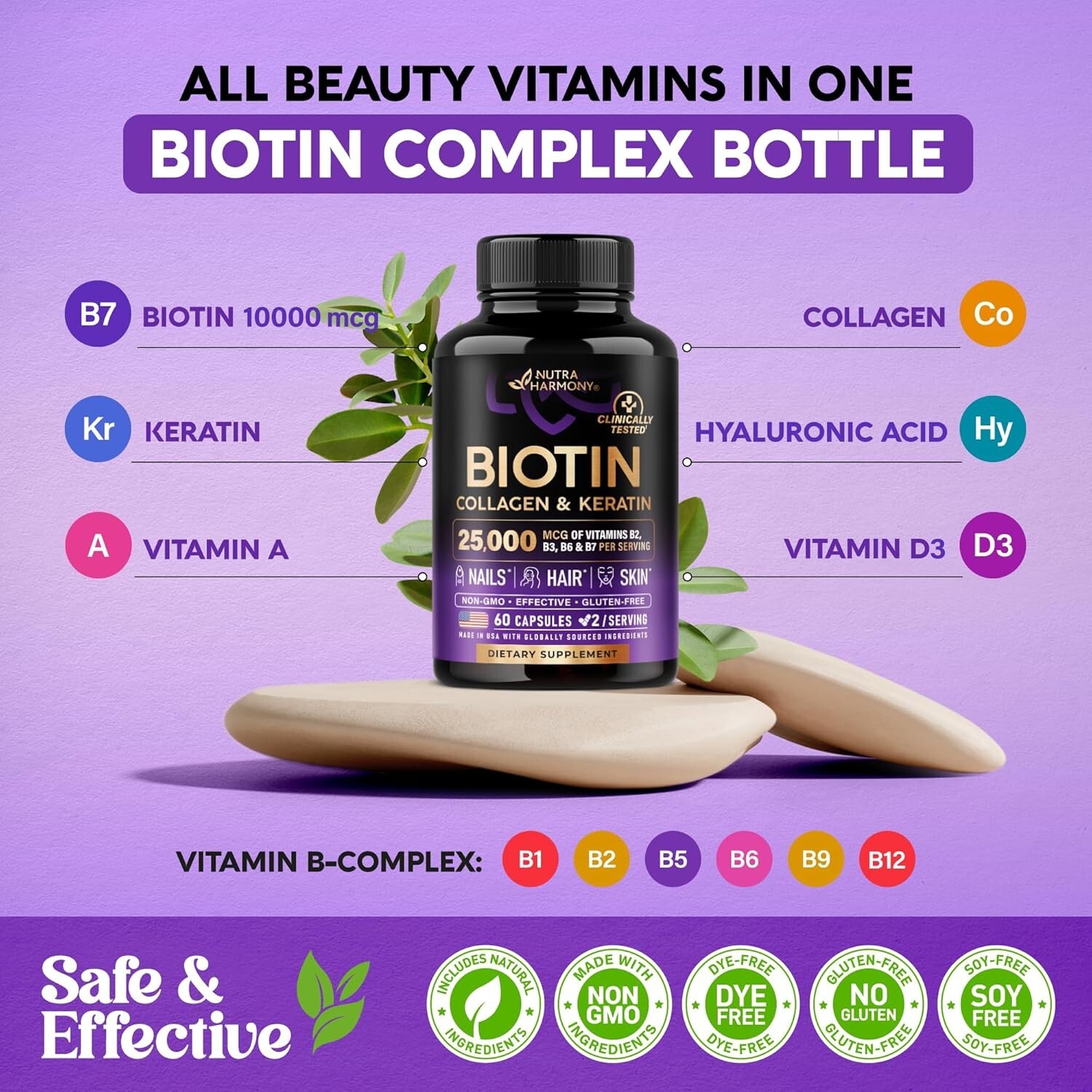 Biotin + Collagen – – Radiant Skin Anti-aging Softgelsules 60 – Softgelsules.