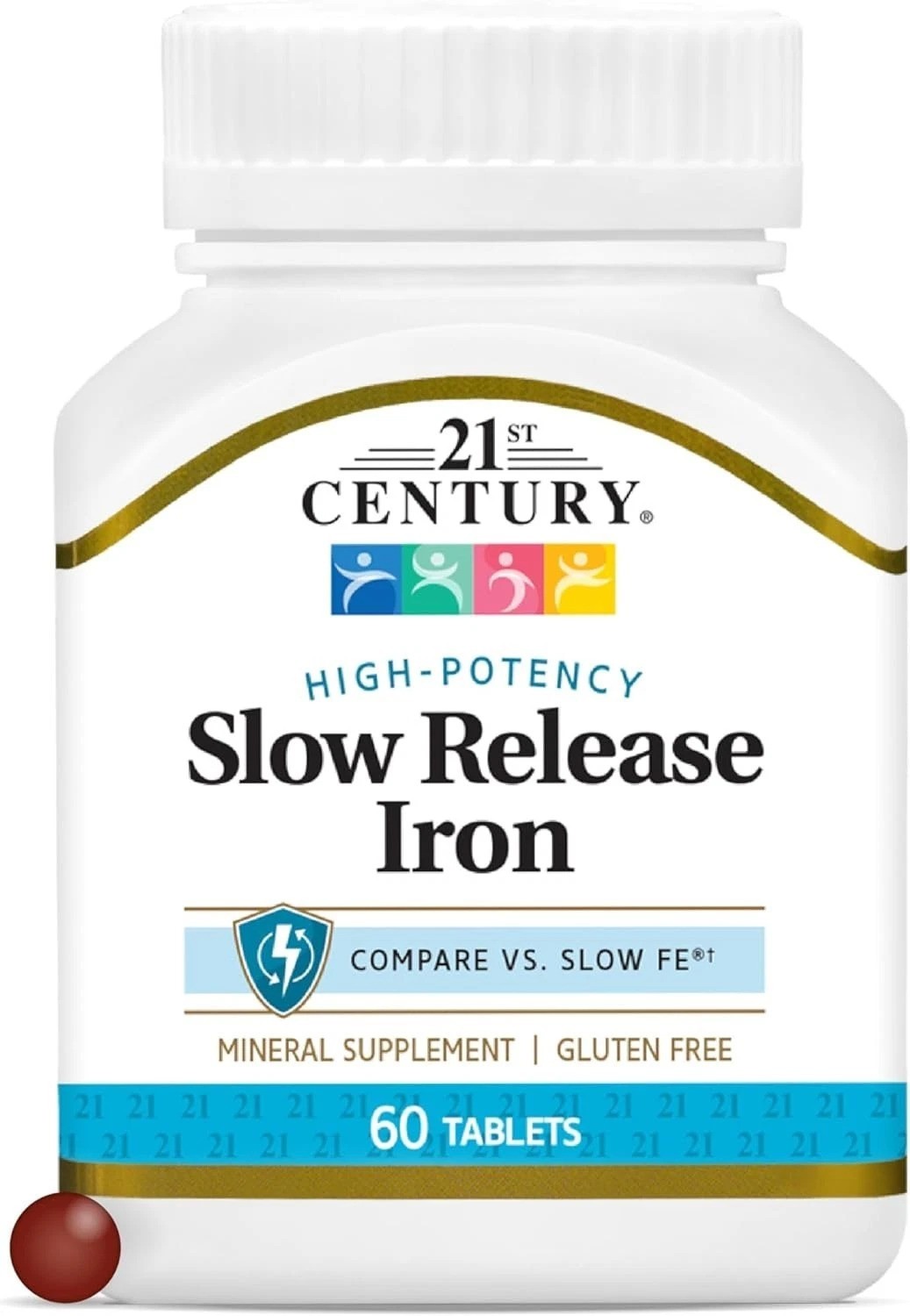60 Count Slow Release Iron Tablets – High Potency for Gentle Wellness Support