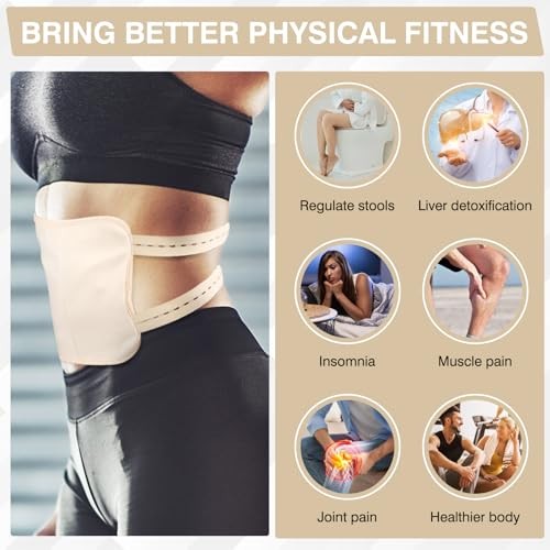 Castor Oil Pack Wrap Reusable Adjustable Elastic Strap Liver Detox Stomach Relie