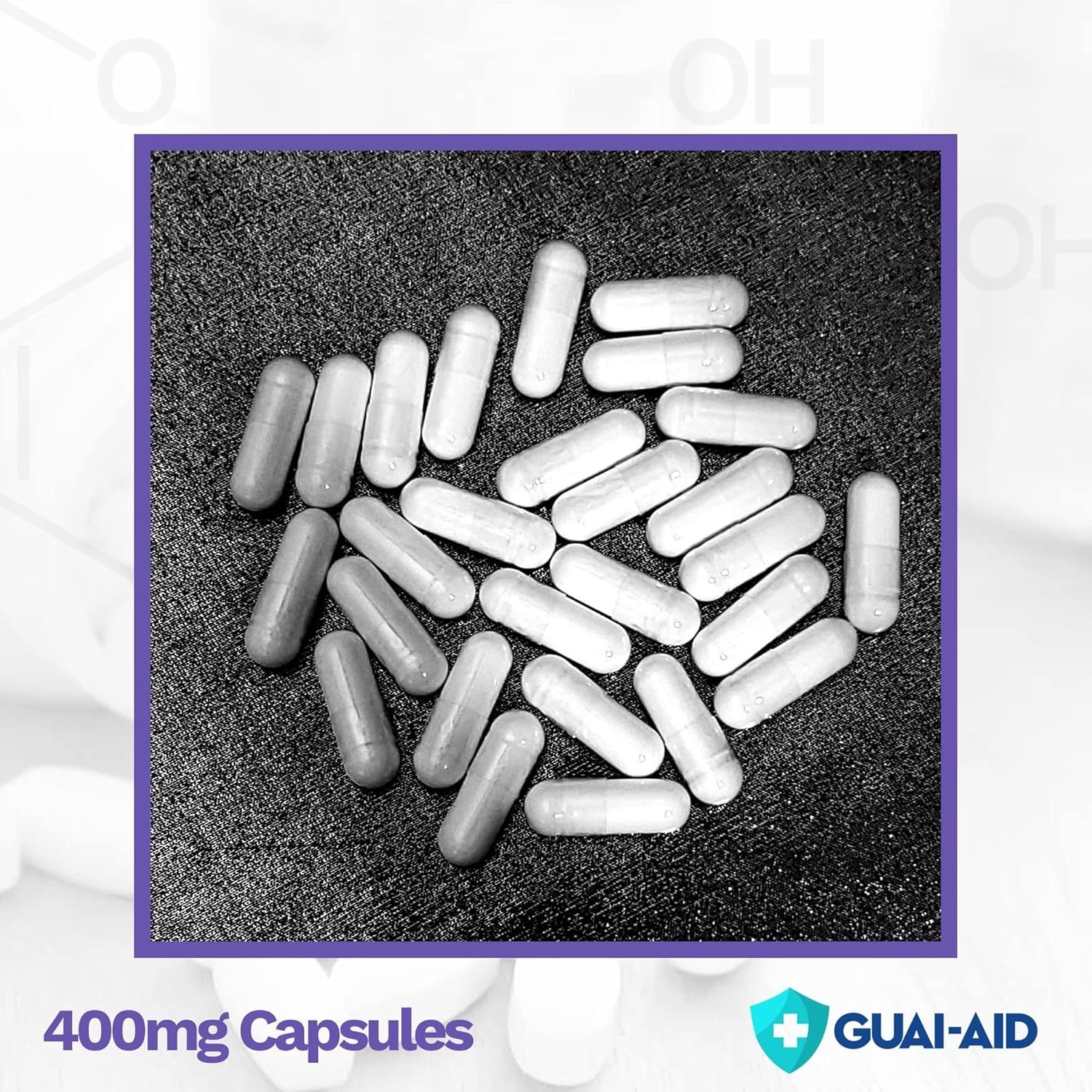 Ultra-Pure Guaifenesin Capsules – 400mg, 100 Count for Fast Allergy Relief