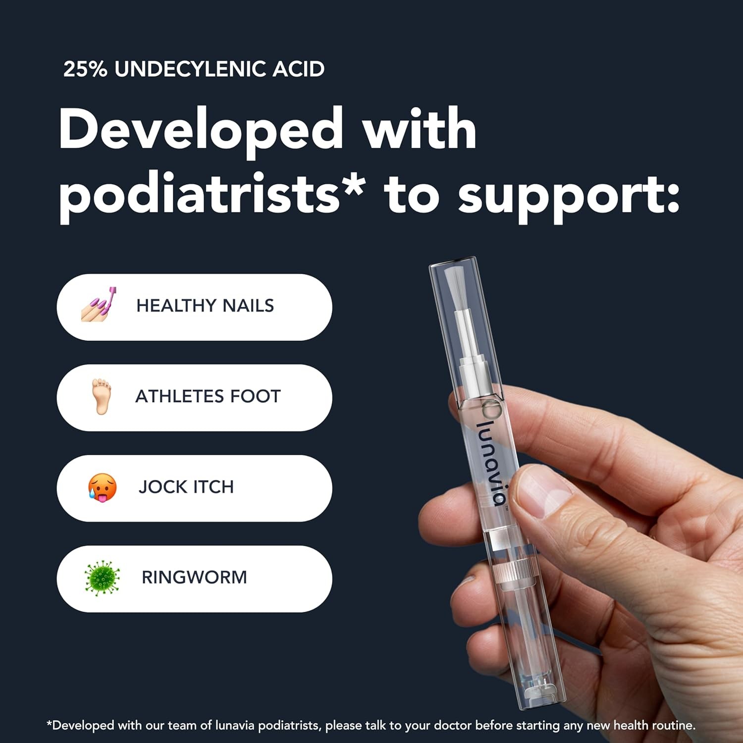 Antifungal Pen – 25% Undecylenic Acid, Toenail Fungus Treatment Extra Strength