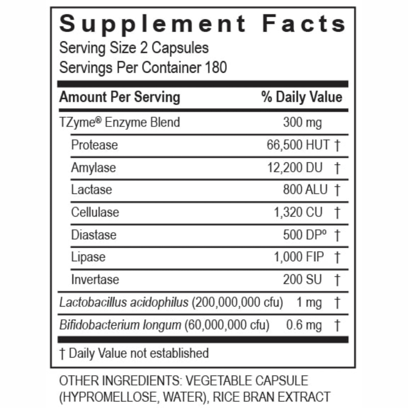 Transformation Enzymes DigestZyme Digestive Enzyme 240 Caps 10055