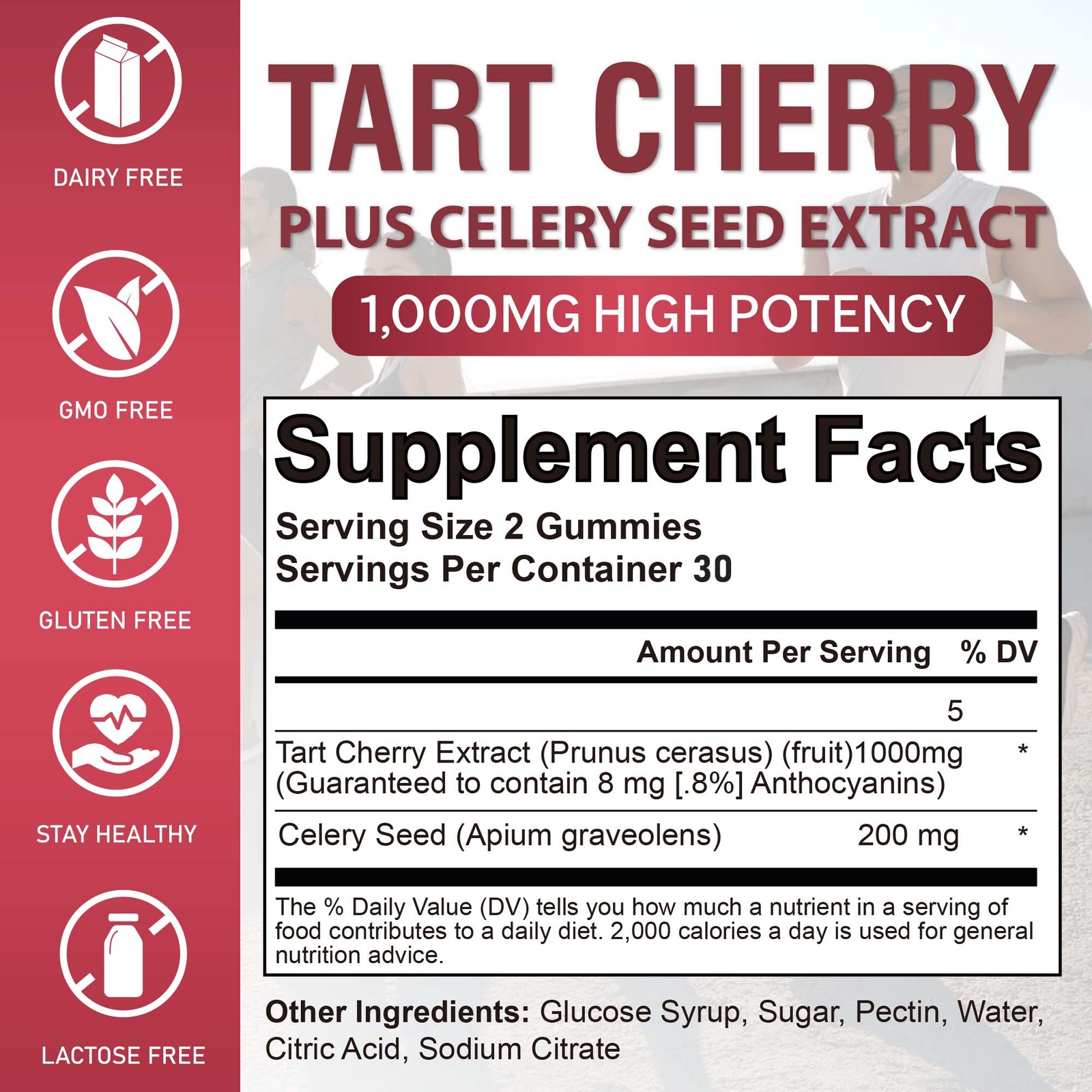 Tart Cherry – Antioxidant Rich Gout Arthritis Pain Relief,Mobility & Flexibility